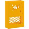 vidaXL Stand per Ombrelli da Pioggia Giallo Senape 28 x 12 x 41 cm