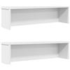 vidaXL Scaffali da Cucina Impilabili 2 pz Bianchi 50x15x16 cm