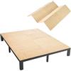 VEVOR Base King Size per Letto, Supporto Pieghevole in Compensato da Posizionare Sotto Materasso con Cinghie Nylon Bordi Arrotondati e Design Anti-cedimento, per Telai in Metallo Letti Matrimoniali