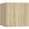 vidaXL Comodino Rovere Sonoma 30,5x30x30 cm in Truciolato