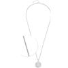 JEWELS BY LEONARDO Leonardo Jewels Collana Joy da donna in acciaio inox colore argento con chiusura a moschettone, lunghezza 80 cm, 024366, 80 cm, madreperla, Cristallo