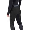 Chesoon Pantaloni da equitazione da donna con seduta completa, con toppe al ginocchio, collant per la scuola, pantaloni patchwork con tasche