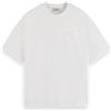 Scotch & Soda 3 Crosses Pocket Loose-Fit T-Shirt, T-Shirt, Uomo, White, M