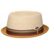 LIPODO CAPPELLISHOP Manavela Cappello Pork Pie Paglia Carta Fascia Tessuto Rigata Multicolore Prodotto in Italia Unisex Primavera Estate