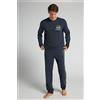 Intimissimi Pigiama Lungo In Cotone Patch First Class Sleeper Blu