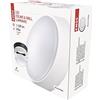EMOS - Lampada da parete/soffitto a LED rotonda, telaio sostituibile - impermeabile - bianco neutro - 1100 lm - 14 W (invece di 75 W) - 25.000 ore - Angolo di irradiazione 120° - per esterni - Ø 21,5