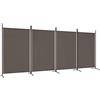 vidaXL Divisorio a 4 Pannelli Antracite 346x180 cm Tessuto