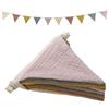 Samuliy Bandiera Triangolare - Festone Triangolare Multicolore in Cotone Lavabile per Soggiorno e Camera da Letto