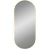 vidaXL Specchio da Parete Dorato 100x45 cm Ovale