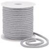 BENECREAT Corda Grigio Chiaro, 27,34 Yards/25 m, 6 mm, Poliestere e Cotone, Morbida e Durevole, Adatta per Cappotti, Pantaloni, Scarpe e Artigianato