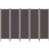 vidaXL Paravento a 5 Pannelli Antracite 250x180 cm