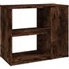 vidaXL Mobiletto Laterale Rovere Fumo 60x30x50 cm in Legno Multistrato