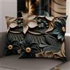 PETTI Artigiani Italiani - Coppia di Federe Cuscino 40x40 cm in Microfibra, Cuscini Arredo Camera da Letto, Divano, Salotto, Set 2 Fodere Copricuscino, Federa Floreale 05 8, 100% Made in Italy