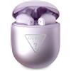 Guess Cuffie Bluetooth Guess Gutwst82Tru Tws + Docking Station Logo triangolo viola/viola