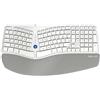 Delux Gm901D Tastiera ergonomica senza fili Bt+2.4G (bianco)