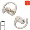 1More Fit SE S30 Cuffie ad orecchio aperto, cuffie wireless Bluetooth 5.3 con 4 microfoni, auricolari con ganci, 30 ore di riproduzione, cancellazione del rumore di chiamata ENC, IPX5, auricolari per ufficio/lavoro/sport, bianco
