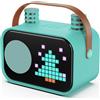 OEM Altoparlante Bluetooth, macchina per karaoke, doppio microfono, verde