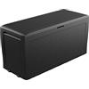 Keter Baule Samoa 270L, Finitura Effetto Legno, Grafite, 116,7 x 44,7 x 57 H Cm