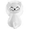 Wenko 22922100 Gancio a Ventosa Gatto, Bianco, 6 x 9, 5 x 5, cm