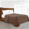 Elegant Comfort Lusso Lenzuolo Wrinkle-Free 1500 Thread Count Egyptian Quality 1-Piece Flat Sheet, King Size, Colore: Tortora