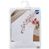 Vervaco Kit Centrotavola Ricamo Prestampato FANTASIA ROSA E VIOLA Set Ricamo Biancheria Da Tavola 38 x 142 cm Set Fai Da Te Creativo Size Kit Hobby Creativi Adulti Casa Decor Embroidery Embroidery