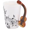 SODIAL 1X( ' chitarra maniglia tazza di ceramica spettro libero tazz5106