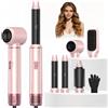 UKLISS Asciugacapelli 5 in 1,Air Styler Spazzola Asciugacapelli | Hair Styler 5 in 1 con 1000 W Asciugacapelli, per Capelli, Spazzola ad Aria Calda, Spazzola Lisciante