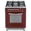 Lofra Cucina PR76GVT/C Rosso Burgundy Rainbow 70x60 5 Fuochi PRONTA CONSEGNA