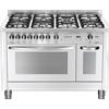 Lofra Cucina a Gas PBPD126GV+E/2CI Bianco Perla da 120cm PRONTA CONSEGNA