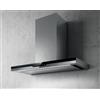 Elica Cappa a Parete Meteorite PRF0147272 Vetro Nero e Acciaio Inox da 90cm