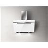 Elica Cappa a Parete Majestic PRF0124236A Vetro Bianco e Acciaio Inox da 90cm