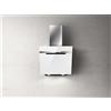 Elica Cappa a Parete Majestic PRF0124235A Vetro Bianco e Acciaio Inox da 60cm