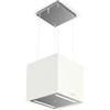 Faber Cappa ad Isola Soft Cube Bianco 345.0607.586 Vetro Bianco da 110cm
