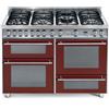 Lofra Cucina PR126SMFET+DMFT/2AEOI Rosso Burgundy 120X60