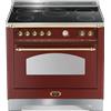 Lofra Cucina RRG96MFT/5I Dolce Vita Rosso Burgundy 90X60 PRONTA CONSEGNA