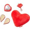 Crocs Red Valentines 5 Pack, Ciondoli per Scarpe Unisex-Adulto, Multicolore, Taglia Unica
