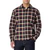 Amazon Essentials Camicia in Flanella a Maniche Lunghe, Vestibilità Rilassata Uomo, Bordeaux Scuro Nero Check Plaid, S
