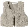 NAME IT Fake Fur Vest Nbfnano-Gilet in Finta Pelliccia Donna