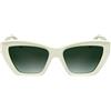 KARL LAGERFELD Women's Sunglasses KL6179S - White with Gradient Green Lens