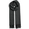 PIECES Sciarpa da donna Pcnoah Two Toned Long Scarf Noos Bc, Medium Grey Melange/Dettagli: nero, Taglia unica
