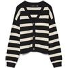VERO MODA Vmsaba Full Needle LS V-Neck Cardi Noos, Nero, XS