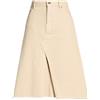 TORY BURCH - Gonna jeans - Sabbia
