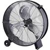 Zephir ZDM60CM Ventilatore Industriale da Terra Zephir Professionale con Ruote Struttura Interamente in Metallo Superpotente Pala 60 cm Gabbia 3 velocità selezionabili Motore da 180W, Nero