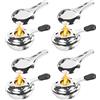 Lixada Fornello in acciaio inox, bruciatore per fonduta, mini bruciatore per alcool, per fonduta, da campeggio, da viaggio, per barbecue, da cucina