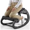 VEVOR Sedia Ergonomica a Ginocchio Altezza Regolabile Carico 120kg, Sgabello Ergonomico Inginocchiato Struttura in Legno per Sollievo di Collo Schiena Lavoro Lettura Meditazione Casa Ufficio, Nero