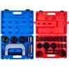 VEVOR Kit Pressa per Cuscinetti, 10+24 Pezzi, Utensile per Boccole, Set per Piste e Guarnizioni con 13 Boccole, Telaio a C e Manicotti, Strumenti di Installazione e Rimozione con Custodia