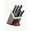 ZWILLING Ceppo portacoltelli autoaffilante con 5 coltelli e 1 paio di forbici Gourmet - Marrone, Nero