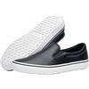 Shoes for Crews Sneakers da Lavoro Unisex Antiscivolo - Comode, Leggere, Resistenti all'Acqua e Antiscivolo - Ideali per Uomini e Donne in Catering, Ristorante, Cucina - Merlin, Nero e bianco, 42 EU