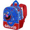 KARACTERMANIA Sesame Street Super Grover 2.0 Hello-Zainetto 3D Elite, Blu, 25 x 30 cm, Capacità 7 L