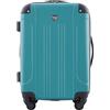 Travelers Club - Bagaglio a Mano Chicago Hardside Espandibile con Spinner, Verde Acqua, 51 cm